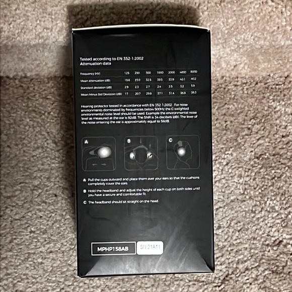 MPOW Noise Reduction Earmuffs, Adjustable & Soft, Black - Picture 5 of 12